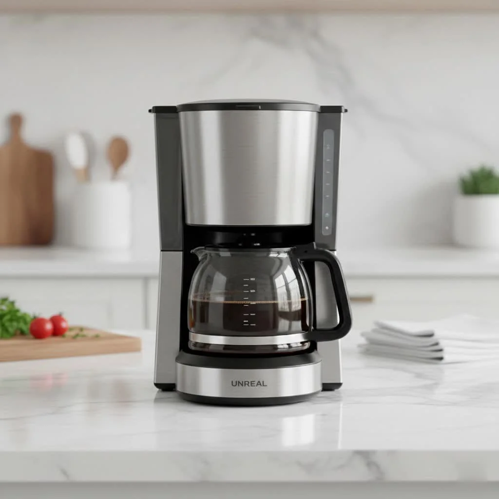 Single pod coffee maker brewing a fresh cup