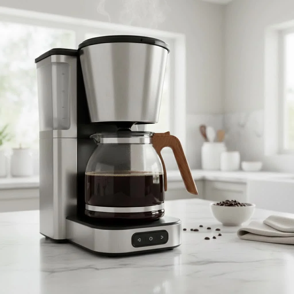 French press brewing with coarse coffee grounds