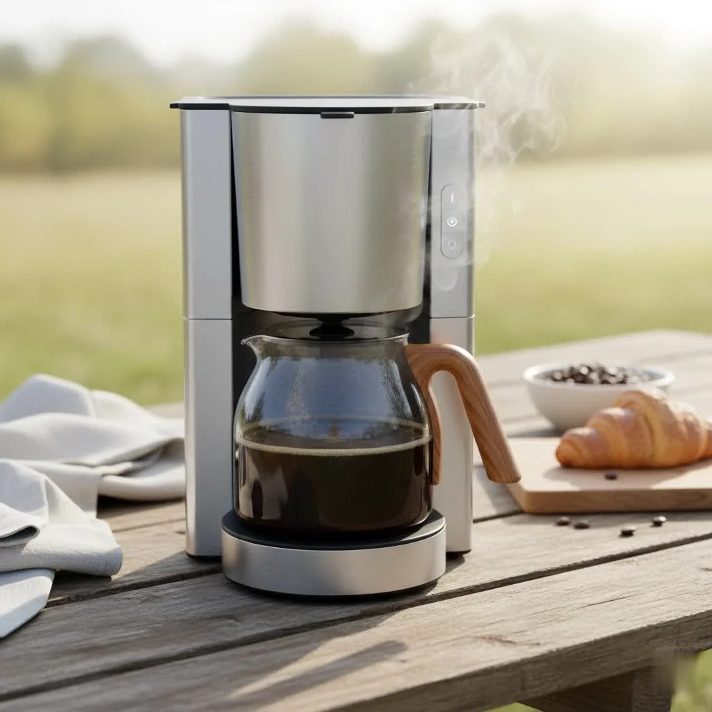 Cuisinart Grind and Brew coffee maker brewing fresh coffee