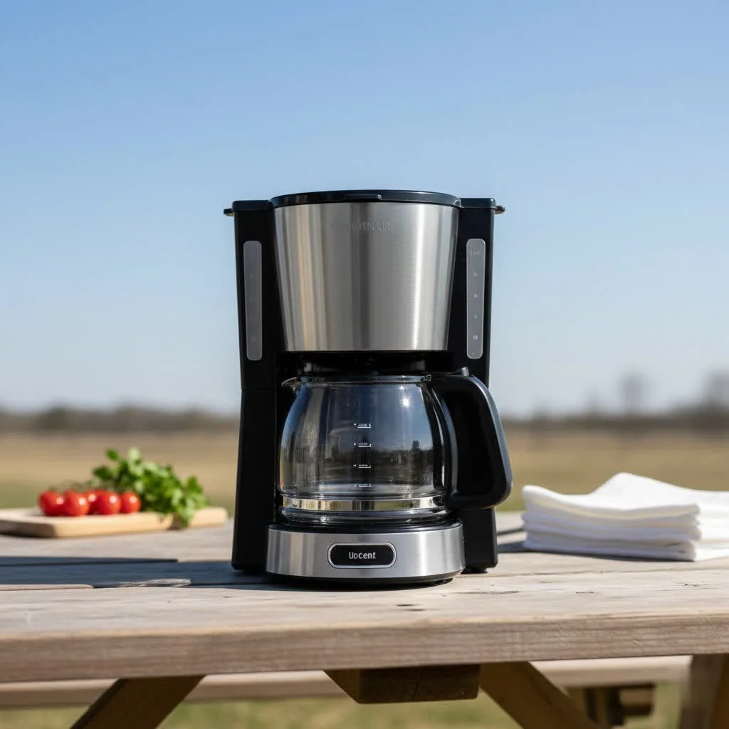 Chemex coffee maker with a wooden collar and rawhide tie